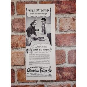 1950 Smiling Husband‎ Sneaking Taste of Cake Frosting Wife Baking Vtg Print Ad